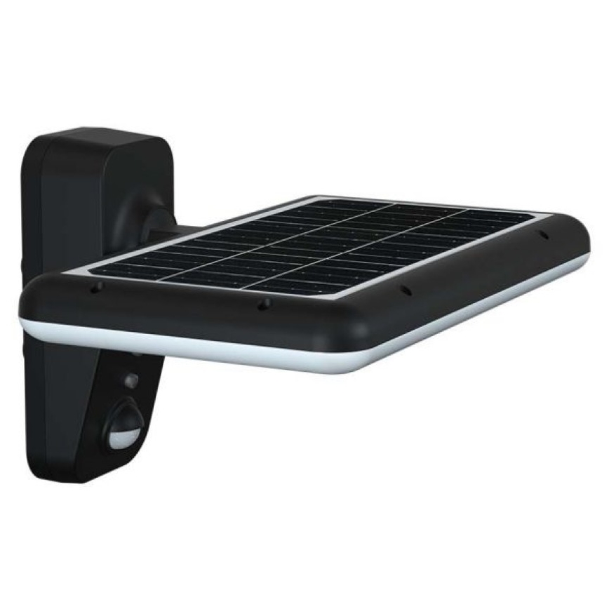 LED Solar wall light with sensor LED/15W/3,2V 4000K/6000K IP65 black
