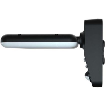 LED Solar wall light with sensor LED/15W/3,2V 4000K/6000K IP65 black