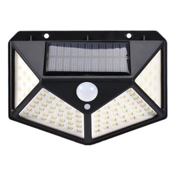 LED Solar wall light with sensor LED/1W/3,7V 6500K IP44