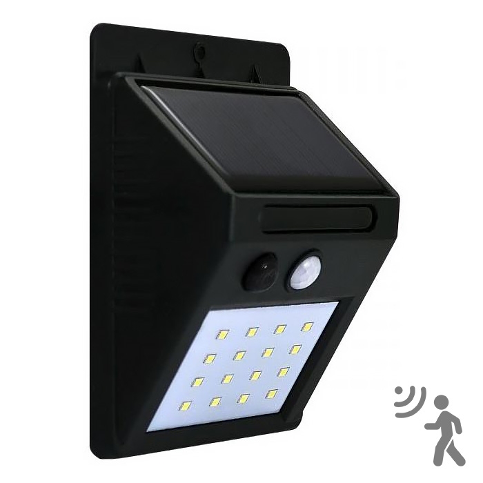 LED Solar wall light with sensor LED/2,2W/3,7V 2200 mAh IP44