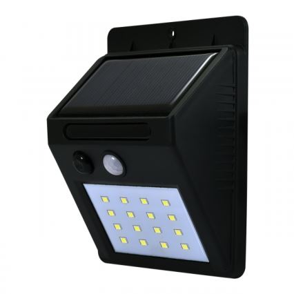 LED Solar wall light with sensor LED/2,2W/3,7V 2200 mAh IP44