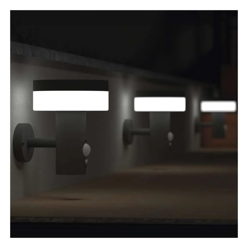 LED Solar wall light with sensor LED/2W/3,7V 1200 mAh IP44