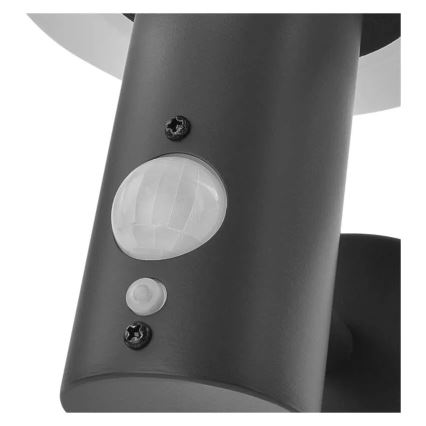 LED Solar wall light with sensor LED/2W/3,7V 1200 mAh IP44