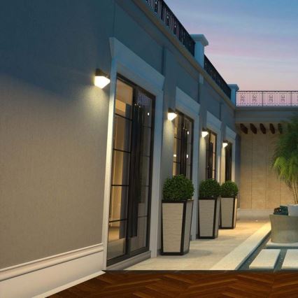 LED Solar wall light with sensor LED/2W/3,7V 4000K IP65 1200 mAh