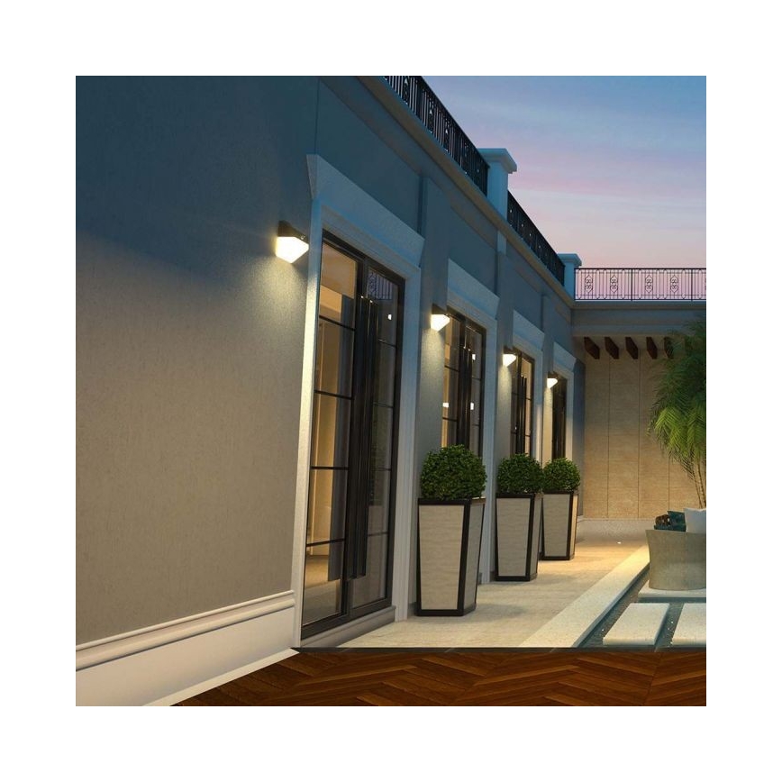 LED Solar wall light with sensor LED/2W/3,7V 4000K IP65 1200 mAh