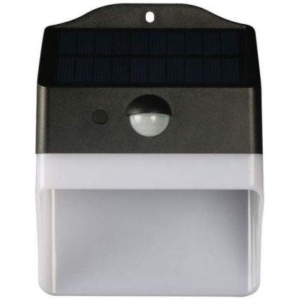 LED Solar wall light with sensor LED/2W/3,7V 4000K IP65 1200 mAh