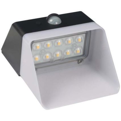 LED Solar wall light with sensor LED/2W/3,7V 4000K IP65 1200 mAh