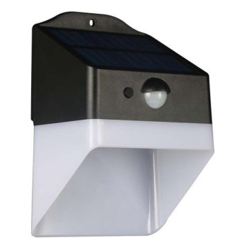 LED Solar wall light with sensor LED/2W/3,7V 4000K IP65