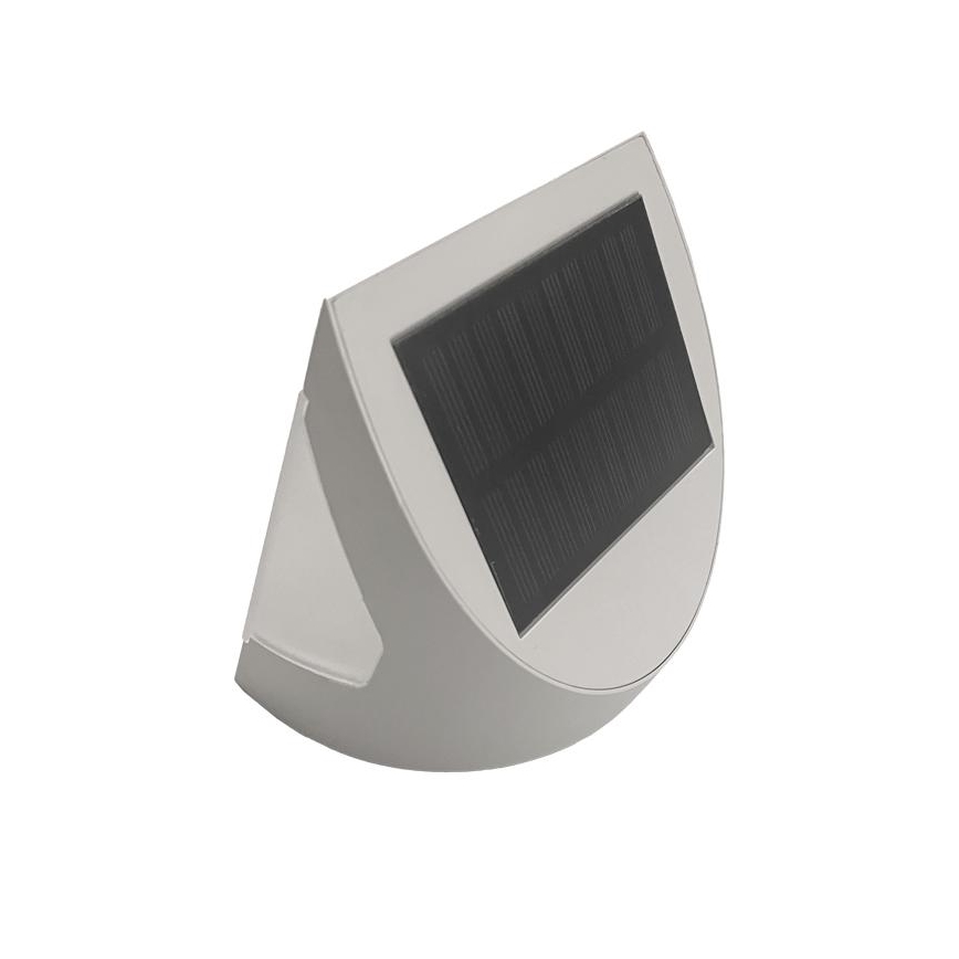 LED Solar Wall Light with Sensor, 3W LED, 3.7V, 3000/4000K, 1200 mAh, IP54, White