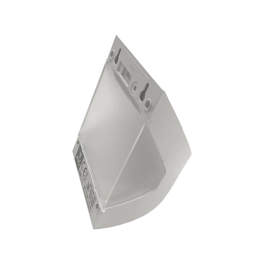 LED Solar Wall Light with Sensor, 3W LED, 3.7V, 3000/4000K, 1200 mAh, IP54, White
