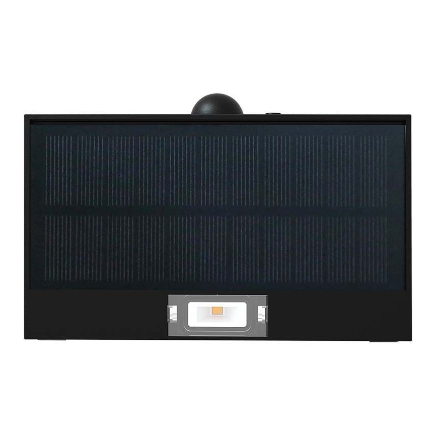 LED Solar wall light with sensor LED/3W/3,7V 3000K/4000K IP65 black