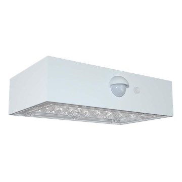 LED Solar wall light with sensor LED/3W/3,7V 3000K/4000K IP65 white