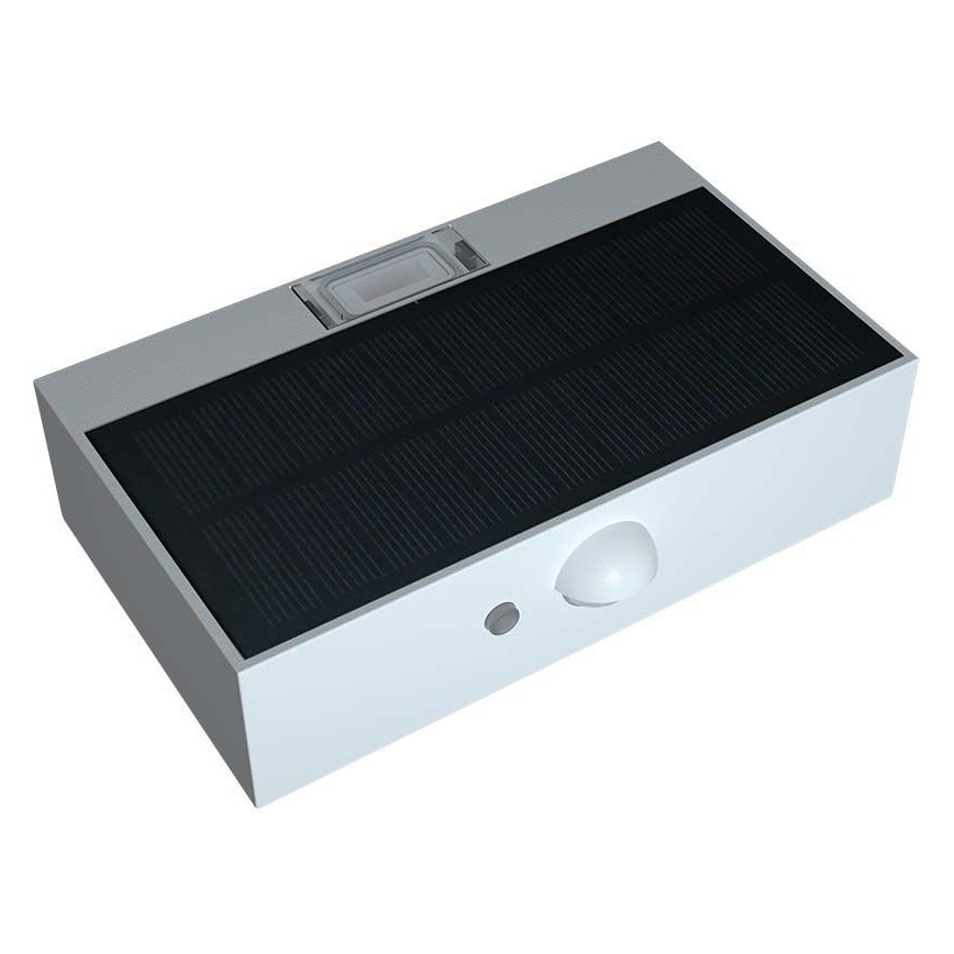 LED Solar wall light with sensor LED/3W/3,7V 3000K/4000K IP65 white