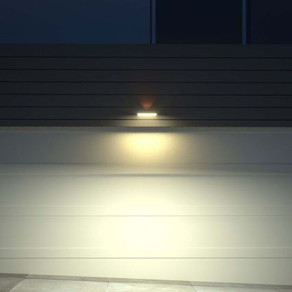 LED Solar wall light with sensor LED/3W/3,7V 3000K/4000K IP65 white