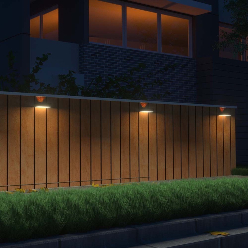 LED Solar wall light with sensor LED/3W/3,7V 3000K/4000K IP65 white