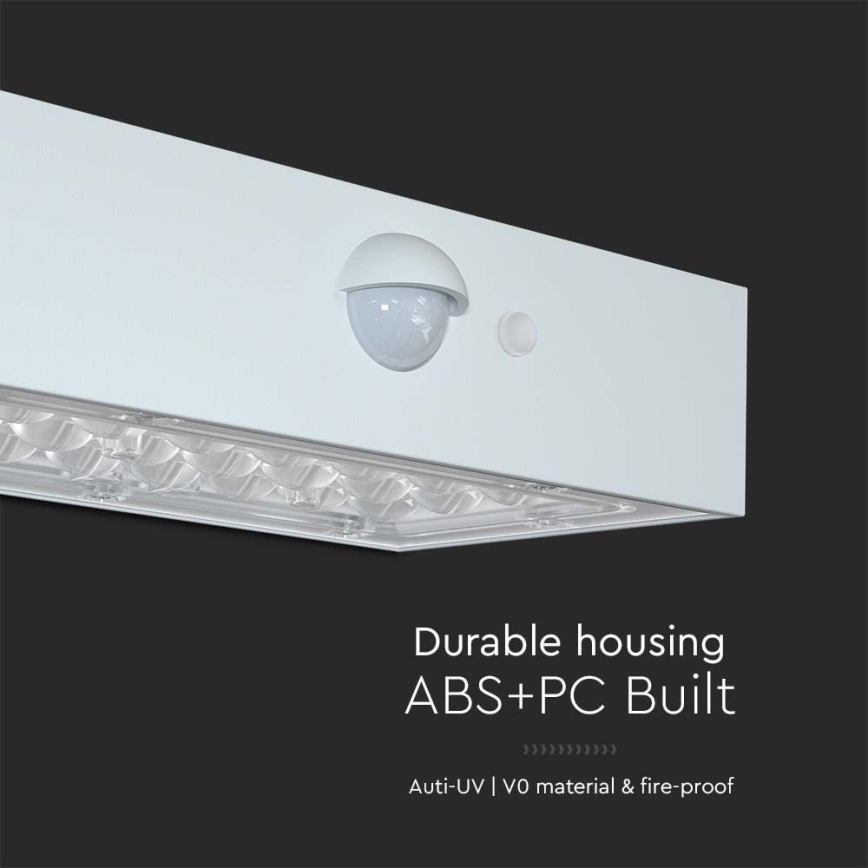 LED Solar wall light with sensor LED/3W/3,7V 3000K/4000K IP65 white