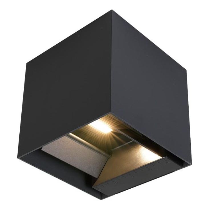 LED Solar wall light with sensor LED/3W/3,7V IP65 4000K black