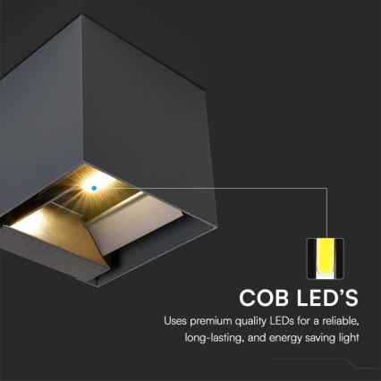 LED Solar wall light with sensor LED/3W/3,7V IP65 4000K black