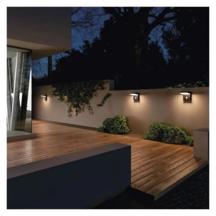LED Solar wall light with sensor LED/4,4W/3,7V 2200 mAh IP44
