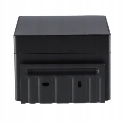 LED solar wall light with sensor LED/5W/3.7V 2000 mAh IP44 black