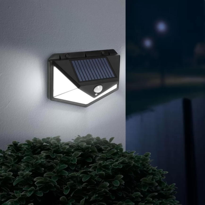 LED Solar wall light with sensor LED/5W/5,5V IP65 1200 mAh