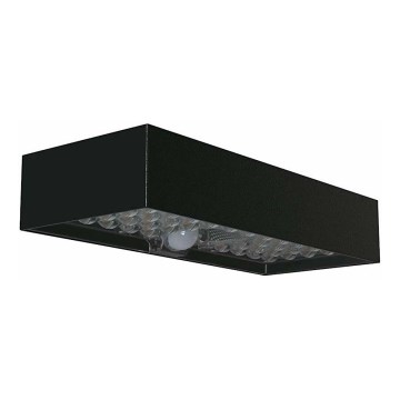 LED Solar wall light with sensor LED/6W/3,7V IP65 4000K black