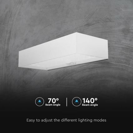 LED Solar wall light with sensor LED/6W/3,7V IP65 4000K white