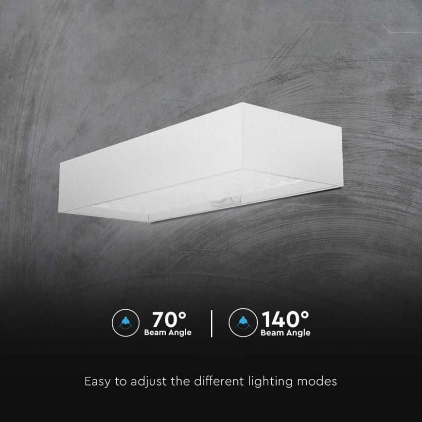 LED Solar wall light with sensor LED/6W/3,7V IP65 4000K white
