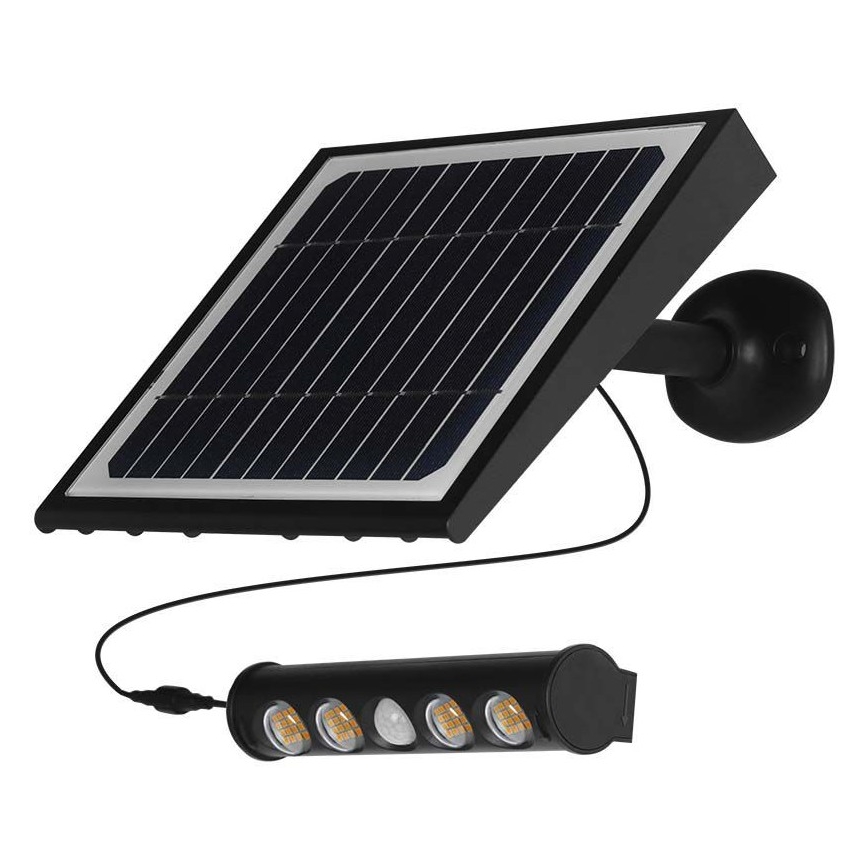 LED Solar wall light with sensor LED/8W/3,7V IP65 4000K 4000 mAh