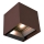 LED Solar Wall Light with Sensor LED/9W/3.7V 3000/4000/5000K IP65 2600 mAh Brown