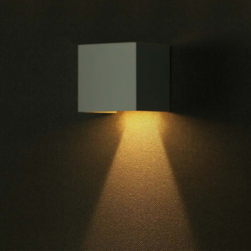 LED Solar wall light with sensor LED/9W/3,7V IP65 3000K white
