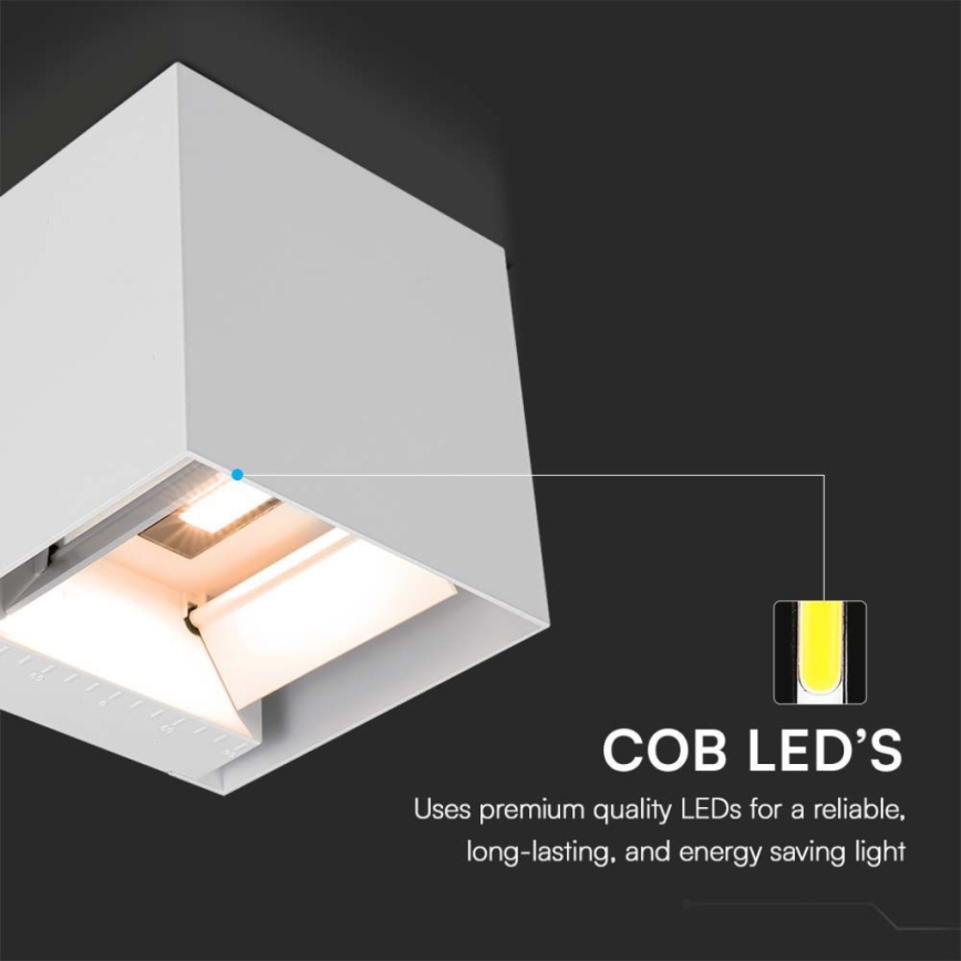 LED Solar wall light with sensor LED/9W/3,7V IP65 3000K white