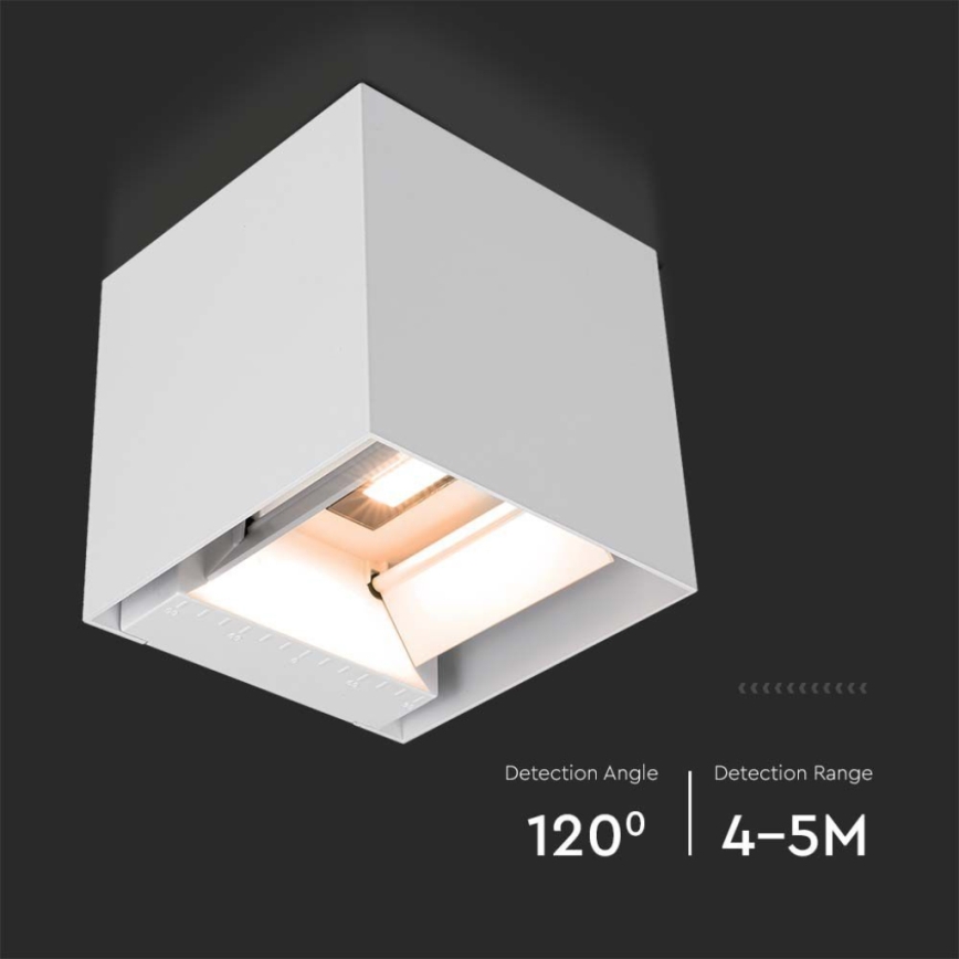 LED Solar wall light with sensor LED/9W/3,7V IP65 3000K white