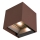 LED Solar wall light with sensor LED/9W/3,7V IP65 4000K brown