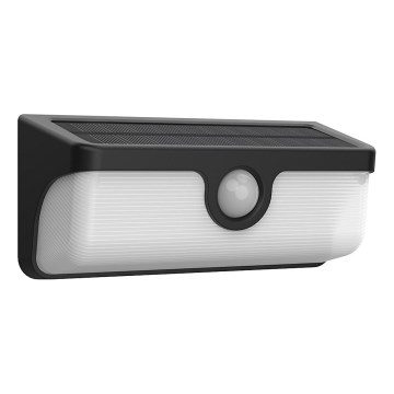 LED Solar Wall Light with Sensor LINK LED/5W/3.7V 2000 mAh IP65 Black