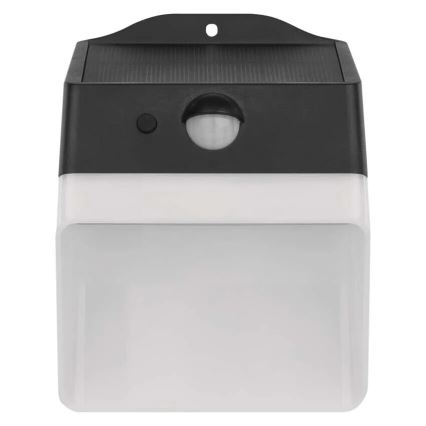 LED Solar wall light with sensor LUMI LED/3,7W IP65 black
