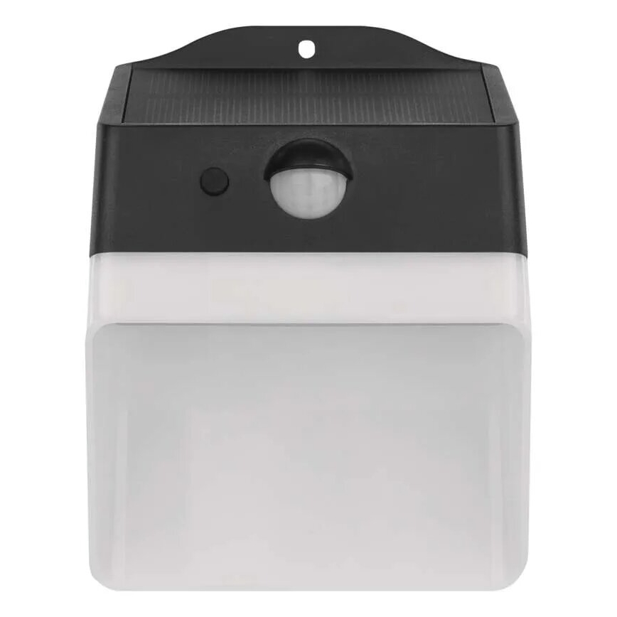 LED Solar wall light with sensor LUMI LED/3,7W IP65 black