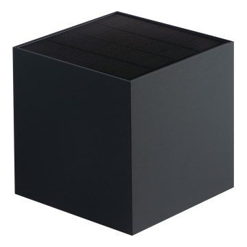 LED Solar Wall Light with Sensor REKA LED/6W/3,7V 1800 mAh 3000/4000/6500K IP65 anthracite