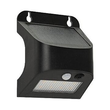 LED Solar Wall Light with Sensor SOLTO LED/3W/3,7V 4000K IP54 1200 mAh Black