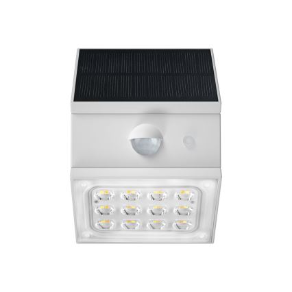 LED wall-mounted solar light with sensor LED/2,5W/3,7V 3000/4000/6000K IP65 1200 mAh white