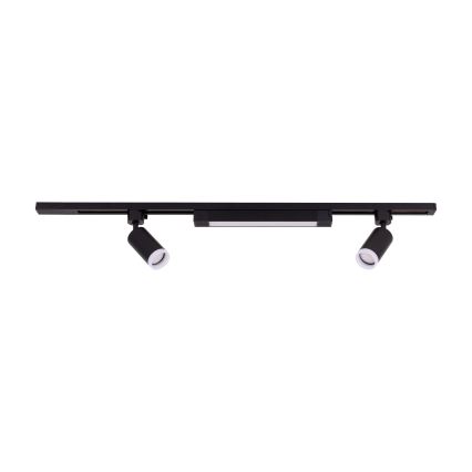 LED Spot Light in TRACER Track System 2xGU10/10W/230V + LED/20W 1 m Black