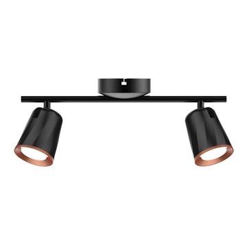 LED spotlight 2xLED/5W/230V 3000K black