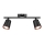 LED spotlight 2xLED/5W/230V 3000K black