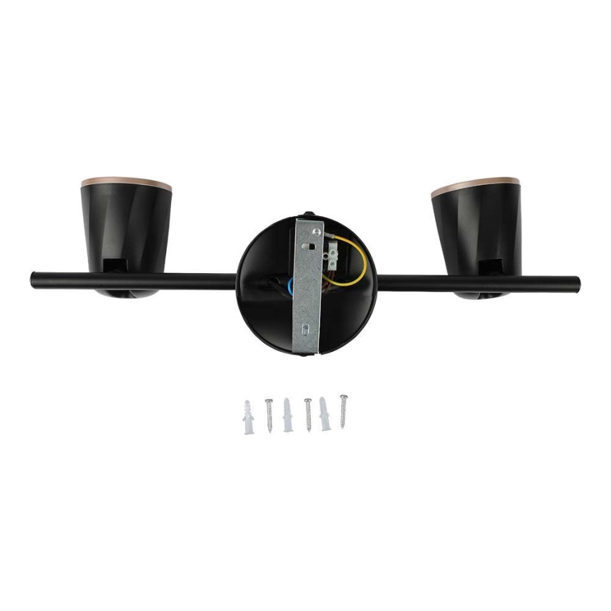 LED spotlight 2xLED/5W/230V 3000K black