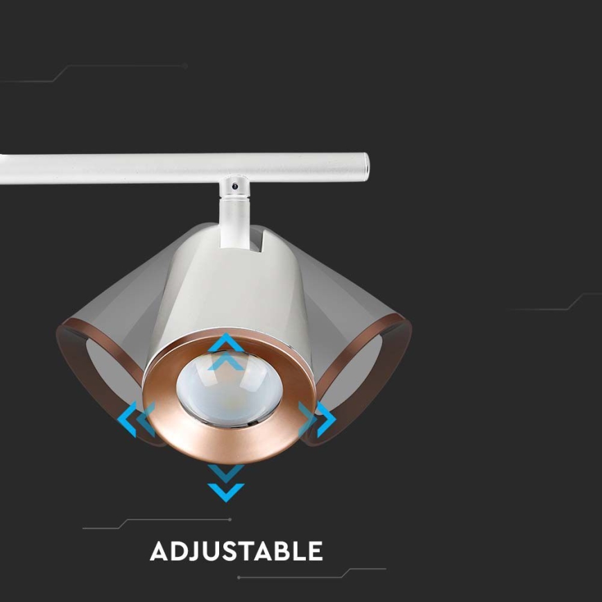 LED spotlight 2xLED/5W/230V 3000K white