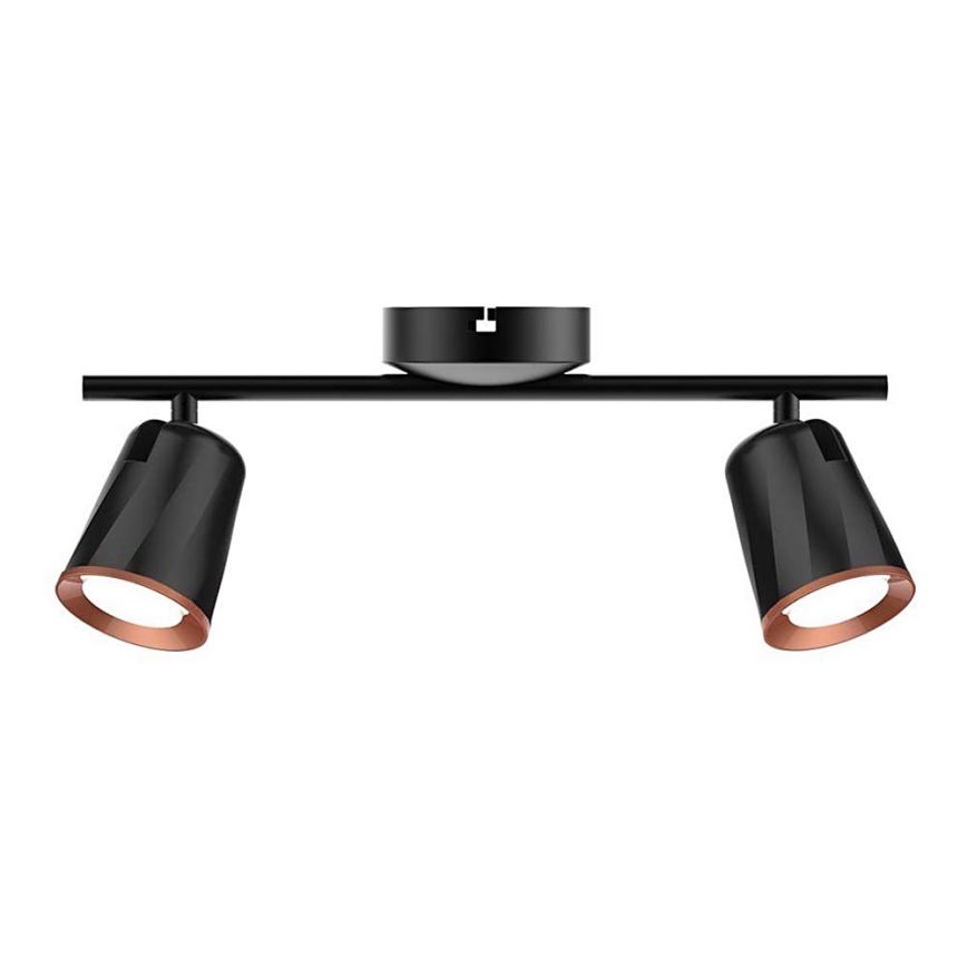 LED spotlight 2xLED/5W/230V 4000K black
