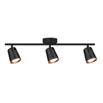LED spotlight 3xLED/5W/230V 4000K black