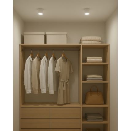 LED Spotlight 5W/230V — Selectable 3000/4000/6400K — Ø 7.5 cm — White