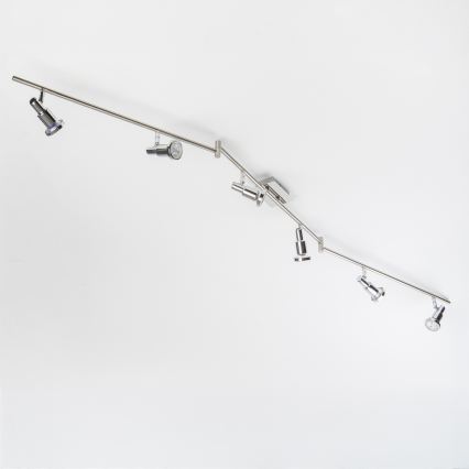 LED Spotlight 6x GU10 / 5W / 230V – Polished Chrome