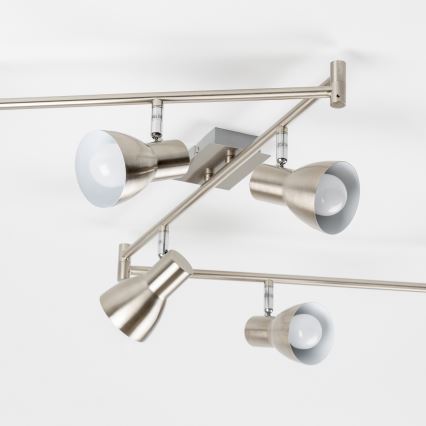 LED Spotlight 6xE14/5W/230V Matte Chrome